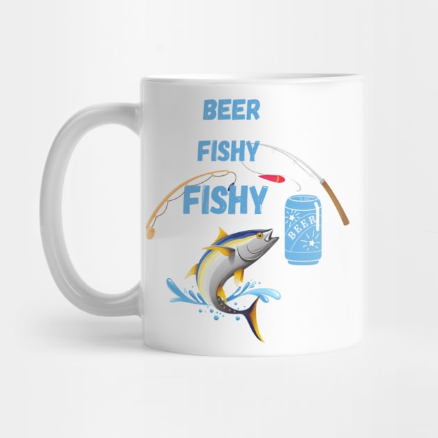 Beer Fishy Fishy, with fishing rods and beer. by Trahpek